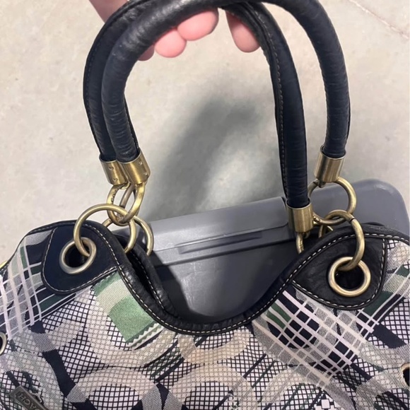 Vintage Coach Purse Shoulder Bag Large - Picture 9 of 9